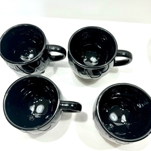 *NEW* THRESHOLD SPIDER BLACK CAULDRON COFFEE MUGS SET OF 4 - Picture 6 of 11